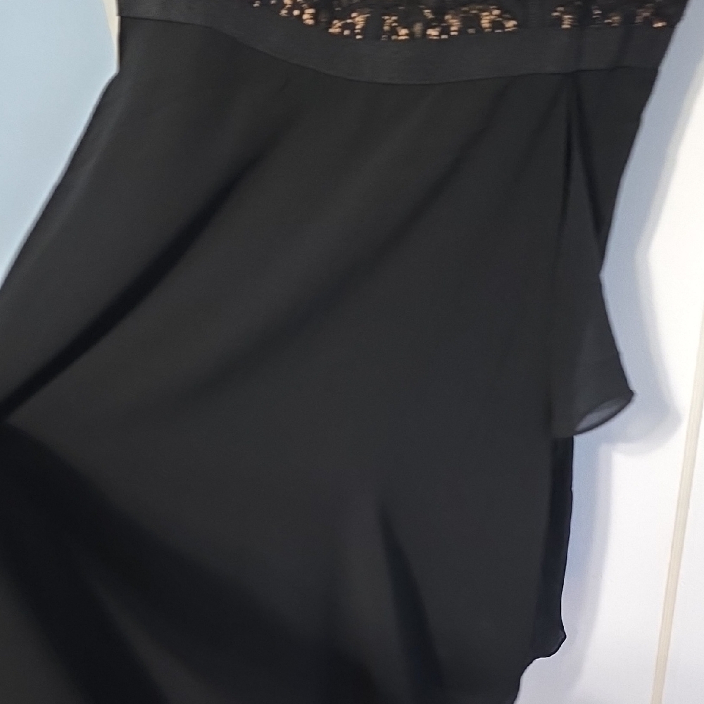 City Chic Black and Tan Lace Mini Dress - Picture 4 of 7